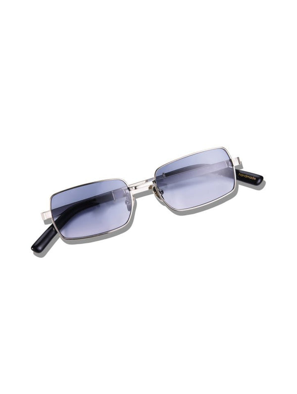 X Jordan Simek / Mile High / Silver Metal & Blue Lens - Shade Files